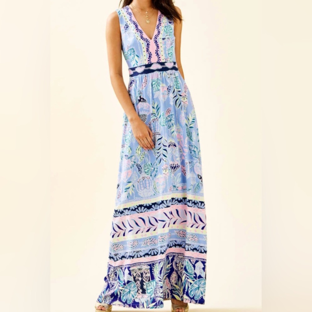Lilly Pulizter McKinley Floral Maxi Dress